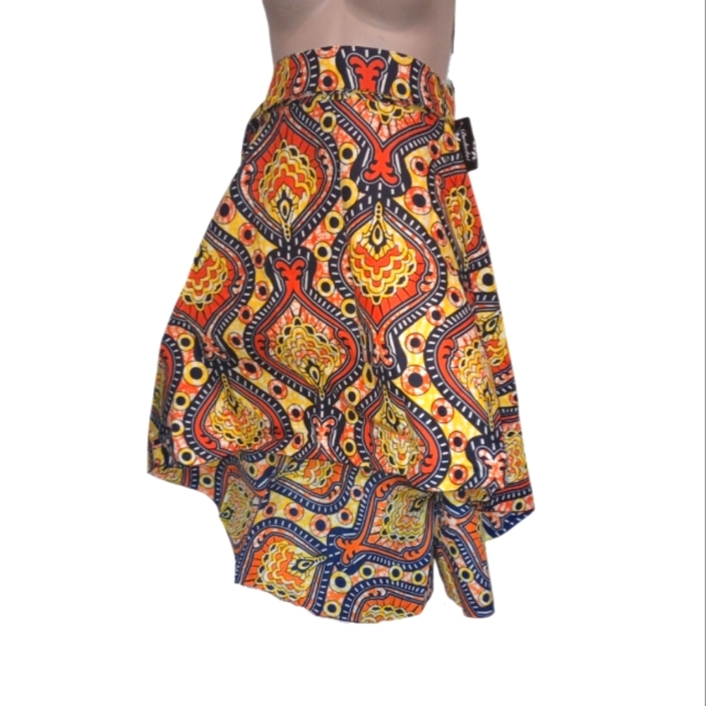 African print skirt
